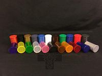 19 DRAM POP TOP Bottles Qty Size Count CASE Squeeze Medical Cannabis Weed Pot Ganja 420 Open Rx Pill Bottles Prescription Crafts Coins Storage Medicine Containers Made in USA (50 PCS, Mix - Random)