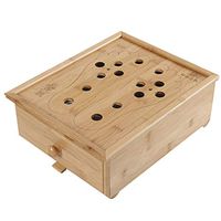 Ibnotuiy Bamboo Foot Moxibustion Box Comfortable Durable Foot Massage Moxa for Foot Relax