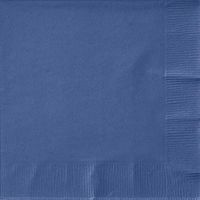 3-Ply Plain Luncheon/Dinner Napkin Napkins- 50ct (Navy Blue)