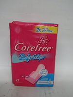 Carefree to Go Body STaped Pantiliners, Unscented, 22 Count