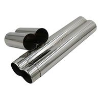 2-Finger Cigar Tube Cigar Travel Humidor Stainless Steel Cigar Humidor Case Exquisite Mirror Polished Cigar Case
