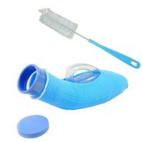 YxnGu Male Urinal - Portable Pee Bottle Collector with Lid & Brush - Incontinence Pee Bottle for Hospital,Camping & Travel(800 ML)