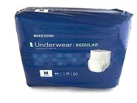 McKesson Adult Incontinence Underwear, Disposable, Medium Size,Regular Absorbency, 20 Count