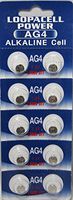LOOPACELL Replacement Battery Button Cell for Maxell LR626 AG4 Pack of 10 Batteries