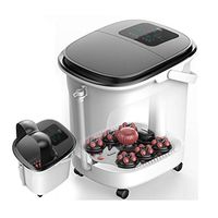 Foot tub Foot Massagers Fully Automatic Massage Electric high-deep Barrel Over The Foot wash Basin Foot Bath Barrel Massage Tools (Color : White, Size : 403446cm)