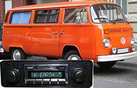 Custom Autosound Stereo compatible with 1968-1979 Volkswagen Bus, USA-630 II High Power 300 watt AM FM Car Stereo/Radio