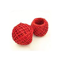 20M 4Colors Natural Paper Rope Gift Box String Rope Floral Craft Wedding Birthday Party Tags Wrap Decoration Party Supplies Gift,Red