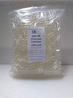 PurecapsUSA - 1,000 Size 00 Fillable Clear Empty Vegetarian Pullulan Capsules
