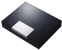 Visol Barclay Black Matte Travel Cigar Humidor - Holds 10 Cigars