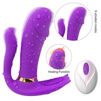 Vibrate Waterproof Wand Toy Wearable Massger, Powerful Vibration Vibrating Plug Six Toys for Women Adullt Clothes USB Rechargeable Butterfly T-Shirt