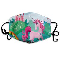 Face Mask Pink Unicorn Fantastic Cycling Half Face Earloop Dust Mask for Boys