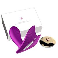 Portable Handheld Invisible Wearable- Massage Wireless V-ǐbr-át-ors -USB Rechargeable Remote Control Toy -Purple