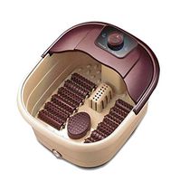AYMMY Foot Bath Automatic Roller Massage Foot Bath Thermostat Heating Foam Foot Bucket Electric Foot Tub