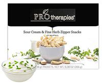 High Protein Chips - Keto Friendly Protein Sour Cream & Fine Herb Zippers (15g Protein) 7 Servings/Pack
