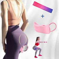 Premium Pelvic Floor Muscle Medial Trainer Inner Thigh Exerciser Hip Trainer Buttocks Lifting Correction,Yoga Body Shape Tools for Women (Pink)