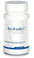 Biotics Research Bio-B with C™ - High Potency B-Complex with Buffered Vitamin C. Boost Energy Levels, Supports Nervous System. Contains Inositol, Choline, L-Lysine, Pancrelipase, Probiotic Complex, Gl