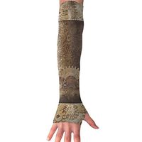 Huadduo Steampunk Top Hat As A Science Fiction Concept Made of Metal Copper Gears and Cogs Image UV Protection, Compression & Cooling Arm Sleeves for Cycling/Golf/Basketball/Other Sports