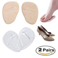 ZZYYZZ High Heel Pad, Gel Forefoot Shoe Insole Metatarsal Pads Ball of Foot Cushions for Women High Heels to Pain Relief, 2 Pairs