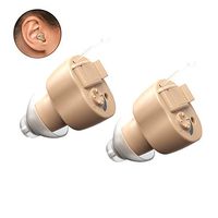 FDA Approved Digital Hearing Amplifier Aid Pair of 2 - Super Mini Sound Enhancement Device with Noise Reduction for Adults and Seniors, Batteries and Hearing Aid Cleaning Brush Included