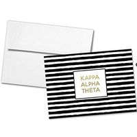 Kappa Alpha Theta Striped Notecards(6)