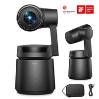 OBSBOT Tail Auto Director Ai Camera 3-Axis Gimbal 4k 60fps Auto Zoom AI Tracking Power Gesture Selfie Video Camera for Vlog Live Outdoors Black