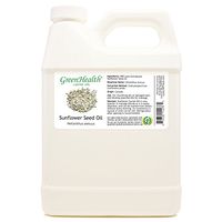 GreenHealth Sunflower Seed Oil - 32 fl oz (946 ml) Plastic Jug w/Cap - 100% Pure Carrier Oil