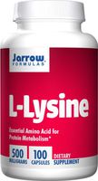 Jarrow Formulas L-Lysine, Assists in Protein Metabolism, 500 Mg, 100 Count (Pack of 2)