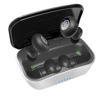 iQute True Wireless Earbuds, Bluetooth 5.0, 12mm Graphene Driver, 3D Stereo, Extra Bass, 40+ Hrs Play Time with Charging Case, Sweatproof, Siri, Noise Cancelling Earbuds with Mic for iPhone Android