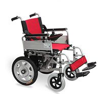 Jia Jia Wheelchair Electric Wheelchair Folding Lightweight Elderly Disabled Double Automatic Lithium Battery Four Wheel Old Scooter - Carrying Capacity 100 Kg !!! (Color : Lead-Acid Batteries 12A)
