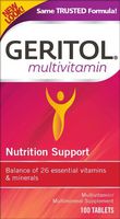 Geritol Complete Multi-Vitamin Mineral Supplement Tablets, 100-Count Bottles by Geritol