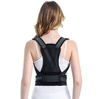 KOOXN Back Correction Belt, Breathable Posture Harness, Anti-Humpback Correction, Adjustable, Unisex, Black,M