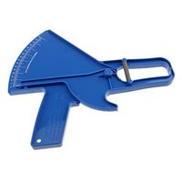 Toygogo 0-80mm Fat Tester Caliper with Tape Measure Diet Health Gym - Blue