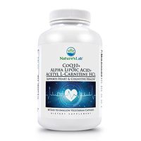 CoQ10 + Alpha Lipoic Acid + Acetyl L-Carnitine HCl - 60 Capsules (1 Month Supply) Supports Heart, Brain and Cell Health.