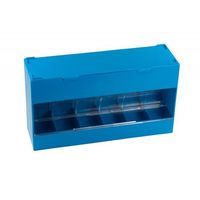 VitaVault Pill and Vitamin Organizer and Dispenser for Daily Management of Pills and Supplements - 6 Compartment (Blue)
