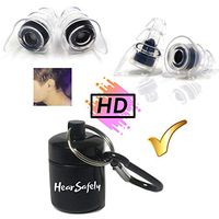 HearSafely Buds - (Hi-Fi) High Fidelity Earplugs - for Concerts & Loud Events - Reduce Noise, Save Quality - Take to The Club, Movie Theater, Stadium Sports, or on a Motorcycle (19 dB) (14 NRR)