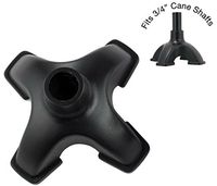 Sky Med Quad Rubber Replacement Foot Pad for Walking Canes, Black, Quadruple Cane Tip 3/4 Diameter, 0.42 Pound