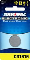 Rayovac Lithium Keyless Entry Battery 1616 Size, 1 Pack, 3.0-volt