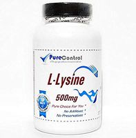 L-Lysine 500mg // 200 Capsules // Pure // by PureControl Supplements