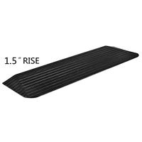 MAGIC UNION 1-1/2" Rise Solid Rubber Power Wheelchair Threshold Ramp Doorway