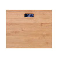 Wooden Scales Backlight Anti-Skid Display Electronic Body Scale Slim Design Easy to Store