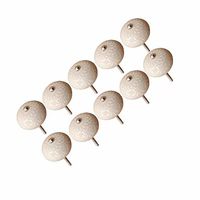 CSKB 10 Pcs Milk White Ceramic Knobs Hand Painted Vintage Round Wardrobe Knobs Drawer Pulls Cabinet Cupboard Dresser Handles Home Decoration with Hardware Accessories