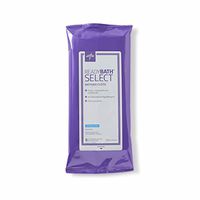 Medline ReadyBath Select Body Cleansing Cloth Wipes, Fragrance Free, Medium Weight Wipes (8 Count Pack, 30 Packs)