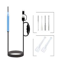 Visual Ear Picker,HD Endoscope Ear End,Ear Clip,Ear Set,Smart Ear Spoon,Ear Clean Ear Wax Remover,Blue