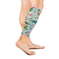 SLHFPX Leg Sleeve Butterfly Bird Flower Compression Socks Support Non Slip Calf Sleeves - Improve Circulation for Shin Splint, Calf Pain Recovery, Running, Cycling, Travel, Sports 1 Pair