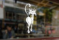 25 Centimeters Kat Cat Art Vinyl Stickers Funny Decals Bumper Car Auto Computer Laptop Wall Window Glass Skateboard Snowboard Helmet