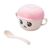 Kids Unbreakable Cereal Bowls, Children's Hat Wheat Straw Fiber Lightweight Bowl, Practice Anti-scalding Shatter-resistant Baby Tableware Bowl