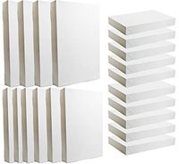 Set of 20 Plain White Gift Boxes in 3 Different Sizes - 2 Large 17x11x2.5-3 Medium 14.5x9.43x1.87-5 Small 10.625x7.75x1.16 - Great for Any Holiday! Simple and Easy Gift Giving! (20)
