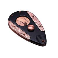 Kaiyitong001 Cigar Cutter, Cigar Cutter Alloy Cigar Cutter for Smokers, Suitable for Cigars Up to 20mm in Diameter - Gift Box Perfect Holiday Gift - Gold Titanium, Black Gold and Black Titanium,Class
