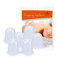 SPEQUIX 6-Pack Face & Body Massage Cupping Therapy Set Massage Cups for Home and Spa Use Pain Relief Pain Release Toxins Cellulite Treatment Reduce Lines Increase Collagen Production (Transparent)