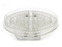 Portable Manual Body Massager Brush Health Care Elitzia ET031 (Transparent)